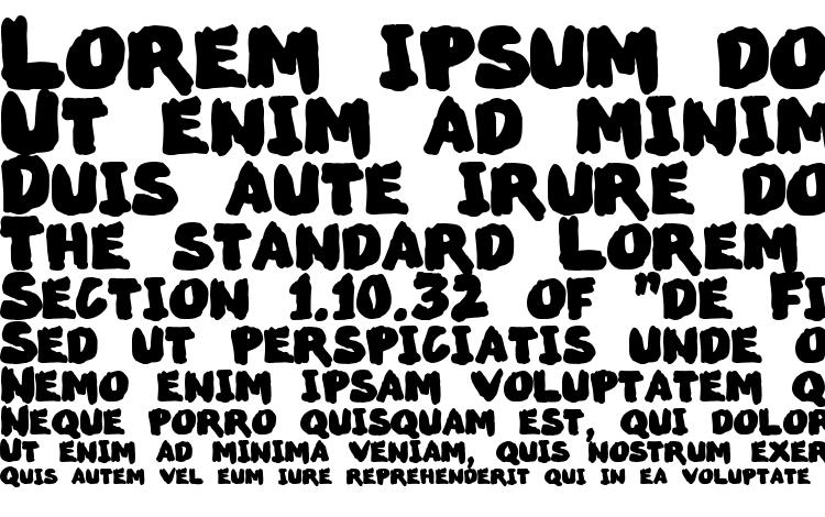 specimens Markedup font, sample Markedup font, an example of writing Markedup font, review Markedup font, preview Markedup font, Markedup font
