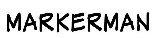 шрифт MarkerMan, бесплатный шрифт MarkerMan, предварительный просмотр шрифта MarkerMan