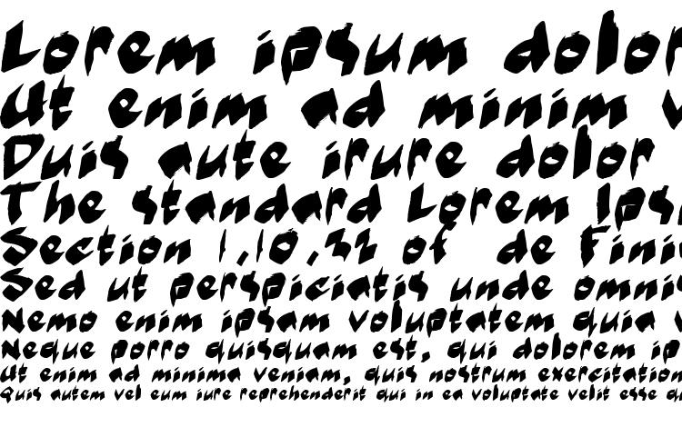 specimens markerMoe II font, sample markerMoe II font, an example of writing markerMoe II font, review markerMoe II font, preview markerMoe II font, markerMoe II font
