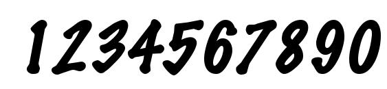 MarkingPen Italic Font, Number Fonts