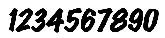MarkingPenHeavy Italic Font, Number Fonts