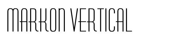 шрифт Markon Vertical, бесплатный шрифт Markon Vertical, предварительный просмотр шрифта Markon Vertical