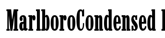 MarlboroCondensed Regular Font