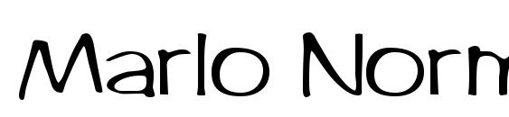 Marlo Normal font, free Marlo Normal font, preview Marlo Normal font