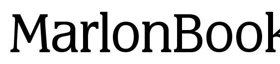 MarlonBookDB Normal Font, Free Fonts