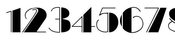 Marquee Engraved Regular Font, Number Fonts