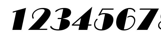 Marquee Italic Font, Number Fonts