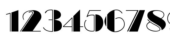 MarqueeEngraved Regular Font, Number Fonts