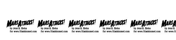 Mars Attacks Font, Number Fonts