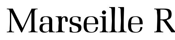 шрифт Marseille Regular, бесплатный шрифт Marseille Regular, предварительный просмотр шрифта Marseille Regular
