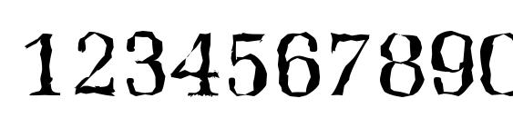 MarseilleRandom Regular Font, Number Fonts
