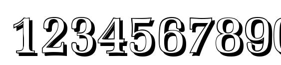 MarseilleShadow Regular Font, Number Fonts