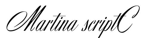 Martina scriptC font, free Martina scriptC font, preview Martina scriptC font