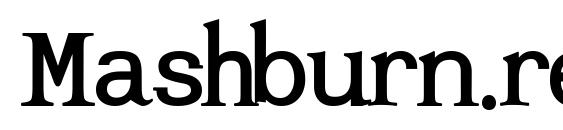 Mashburn.regular tt font, free Mashburn.regular tt font, preview Mashburn.regular tt font