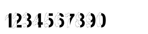 mashy Schizoid Font, Number Fonts