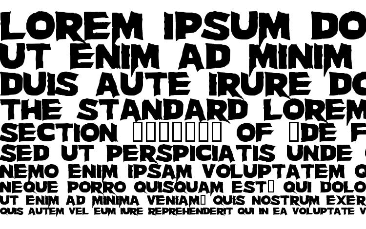 specimens Massacre font, sample Massacre font, an example of writing Massacre font, review Massacre font, preview Massacre font, Massacre font