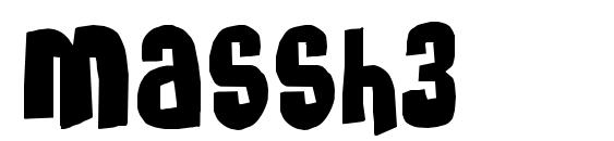 Massh3 font, free Massh3 font, preview Massh3 font