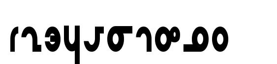 Masterdom Condensed Bold Font, Number Fonts