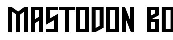 Mastodon bold font, free Mastodon bold font, preview Mastodon bold font