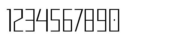 Mastodon Hairline Font, Number Fonts