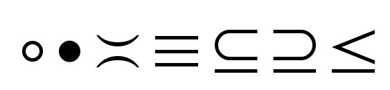 Шрифт Math Symbol, Шрифты для цифр и чисел