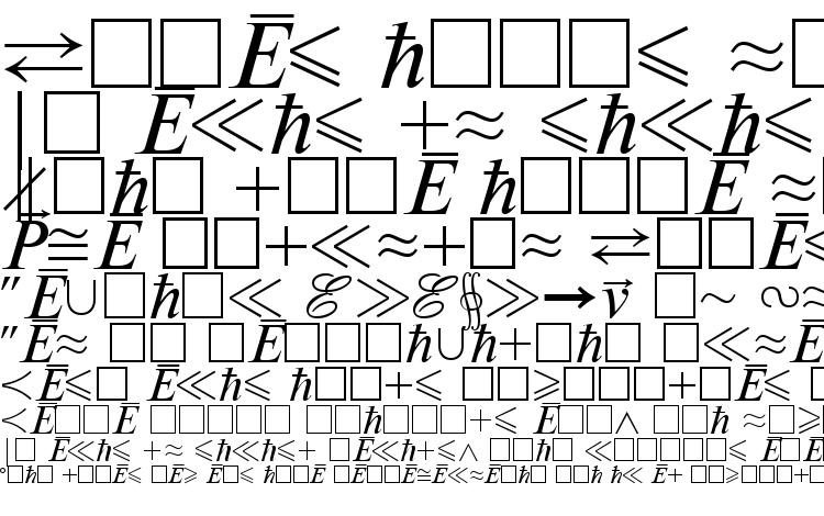 specimens MathematicaBTT font, sample MathematicaBTT font, an example of writing MathematicaBTT font, review MathematicaBTT font, preview MathematicaBTT font, MathematicaBTT font