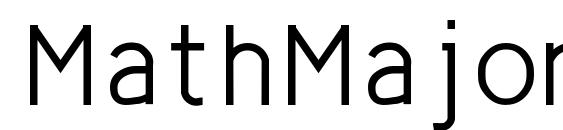 MathMajor font, free MathMajor font, preview MathMajor font