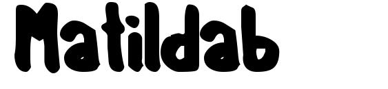 шрифт Matildab, бесплатный шрифт Matildab, предварительный просмотр шрифта Matildab