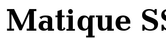 шрифт Matique SSi Bold, бесплатный шрифт Matique SSi Bold, предварительный просмотр шрифта Matique SSi Bold