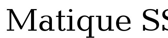 Matique SSi font, free Matique SSi font, preview Matique SSi font