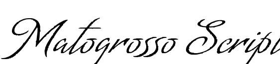 Шрифт Matogrosso Script