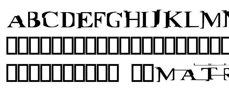 glyphs Matrix font, сharacters Matrix font, symbols Matrix font, character map Matrix font, preview Matrix font, abc Matrix font, Matrix font