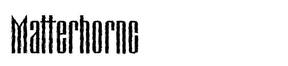 Шрифт Matterhornc