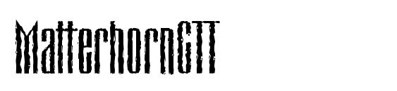 шрифт MatterhornCTT, бесплатный шрифт MatterhornCTT, предварительный просмотр шрифта MatterhornCTT