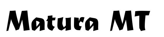Matura MT font, free Matura MT font, preview Matura MT font