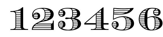 Maurice Regular DB Font, Number Fonts
