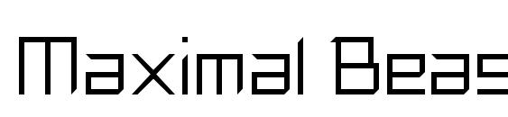 шрифт Maximal Beasts, бесплатный шрифт Maximal Beasts, предварительный просмотр шрифта Maximal Beasts