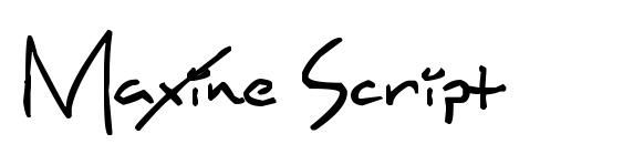 шрифт Maxine Script, бесплатный шрифт Maxine Script, предварительный просмотр шрифта Maxine Script