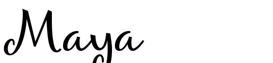 шрифт Maya, бесплатный шрифт Maya, предварительный просмотр шрифта Maya