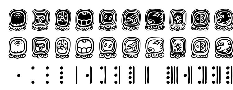 glyphs Mayadaynames font, сharacters Mayadaynames font, symbols Mayadaynames font, character map Mayadaynames font, preview Mayadaynames font, abc Mayadaynames font, Mayadaynames font