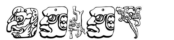 Mayan font, free Mayan font, preview Mayan font