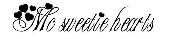 Mc sweetie hearts Font