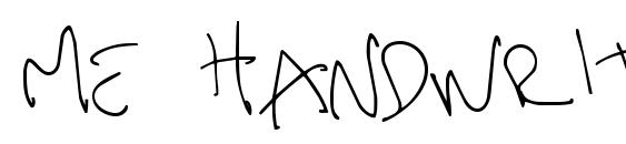me handwritin Thin Font