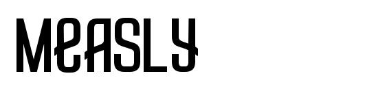 шрифт Measly, бесплатный шрифт Measly, предварительный просмотр шрифта Measly
