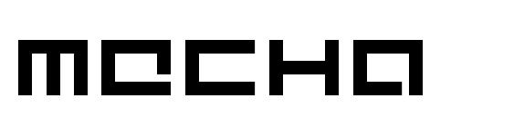 шрифт Mecha, бесплатный шрифт Mecha, предварительный просмотр шрифта Mecha