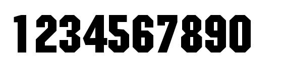 Mechanic Regular DB Font, Number Fonts