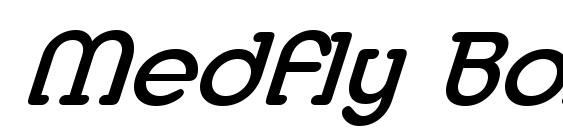 шрифт Medfly Bold Italic, бесплатный шрифт Medfly Bold Italic, предварительный просмотр шрифта Medfly Bold Italic
