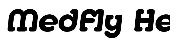 шрифт Medfly Heavy, бесплатный шрифт Medfly Heavy, предварительный просмотр шрифта Medfly Heavy