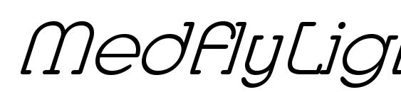 Шрифт MedflyLight Italic