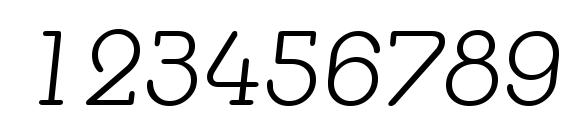 MedflyLight Regular Font, Number Fonts